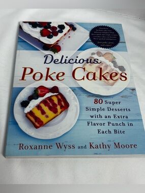 Delicious Poke Cakes Cookbook - Blue Cover